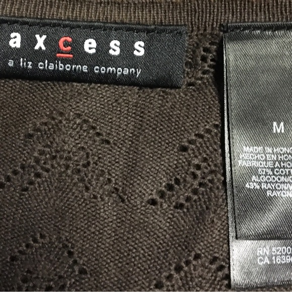 Axcess ~ Women’s ~ Sweater~ Medium ~ Black ~ Pullover - Picture 14 of 15